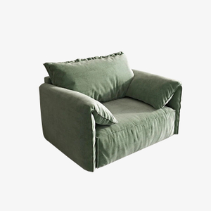 Sillón decorativo tapizado con sofá individual blanco moderno de lujo