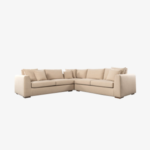 Sofá minimalista seccional en forma de L