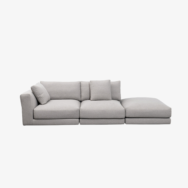 Conjunto de sofás de estilo italiano, muebles de sala de estar, conjunto de sofás de lino y algodón de 2 plazas