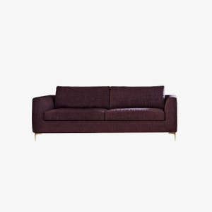 La sala de estar roja de la tela fija el sofá de 2 plazas del Loveseat