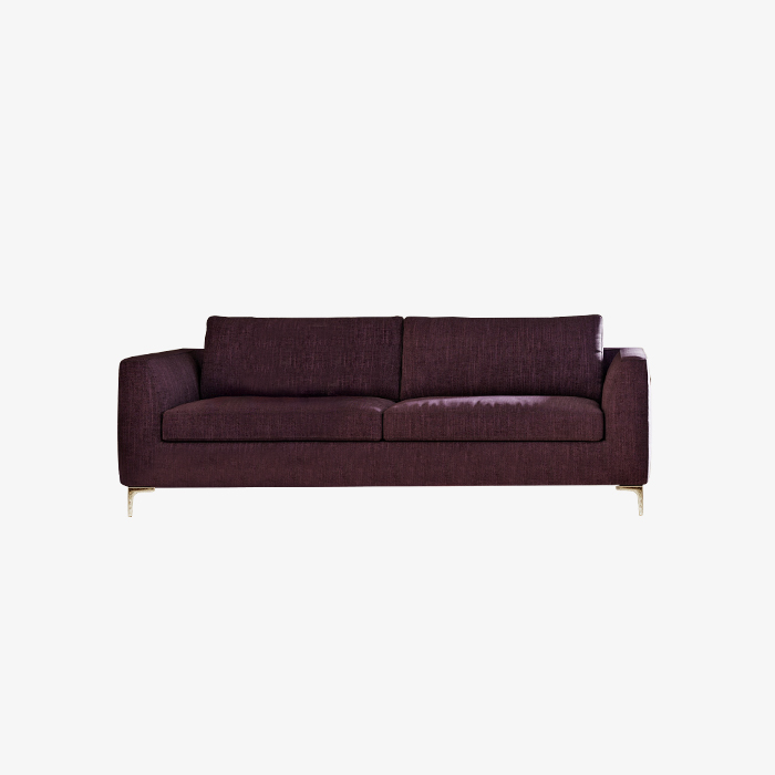 La sala de estar roja de la tela fija el sofá de 2 plazas del Loveseat