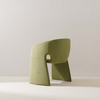 Sillón de comedor italiano moderno de terciopelo verde 