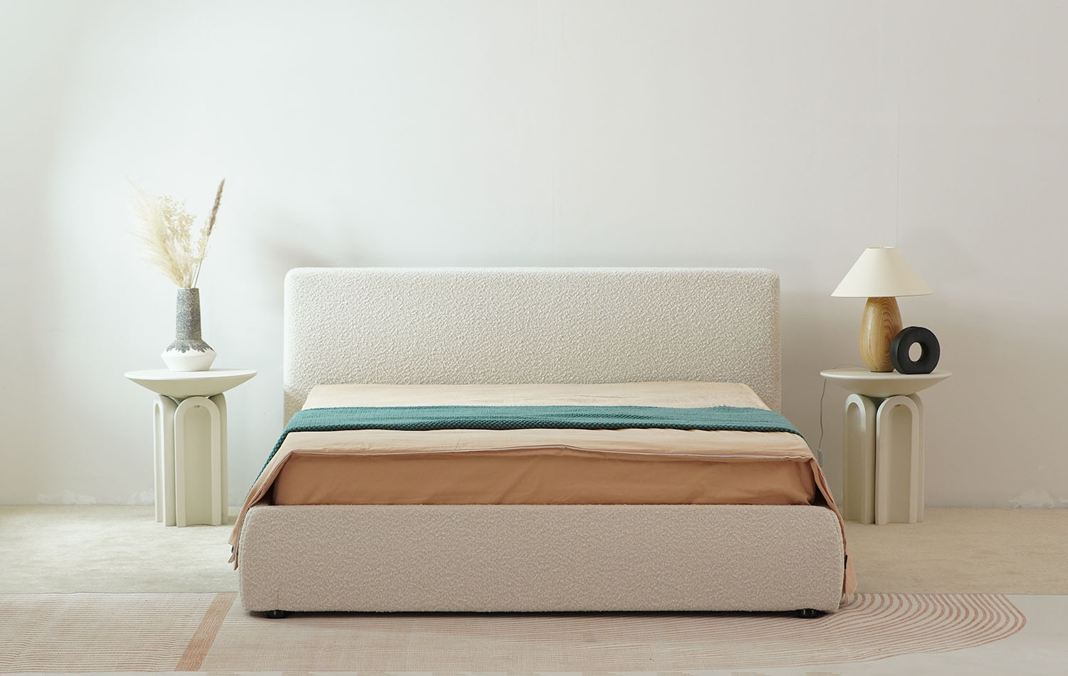 cama con plataforma king