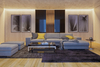 Sofá de sala de estar combinado minimalista