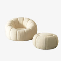 Sofá giratorio perezoso de calabaza, silla bonita de nube nórdica
