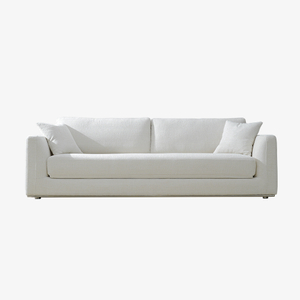 Sofá cama tapizado blanco moderno