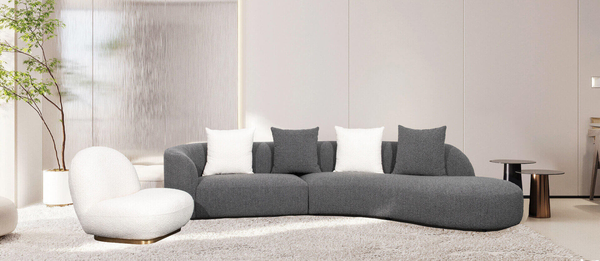 moderno conjunto de sofás