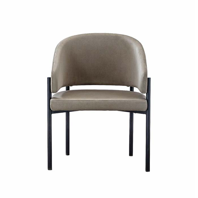 Velvet Modern Restaurant Metal Dining Chair with Arms